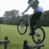 Talented Stunt Biker